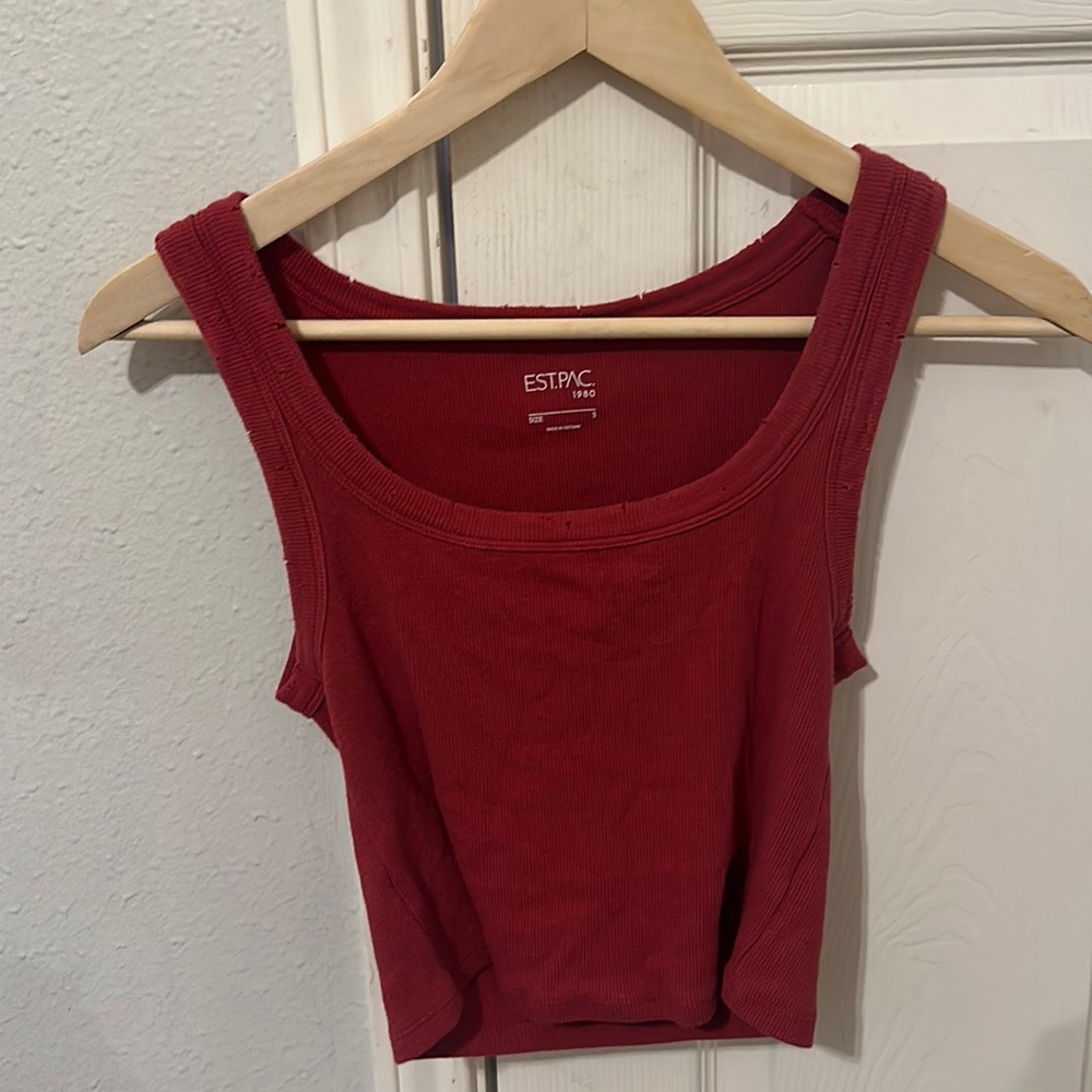 PacSun red tank top! 💋